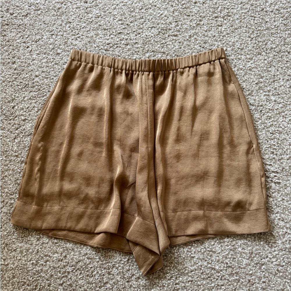Vince Satin Pull On Shorts
